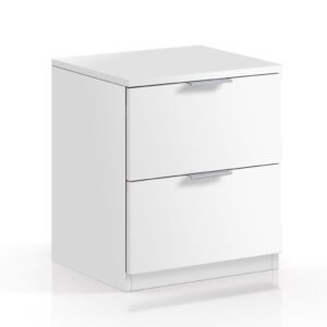 ​Mesita NUBE 2 cajones (45x38x34 cm) - Blanco