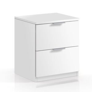 ​Mesita NUBE 2 cajones (45x38x34 cm) - Blanco