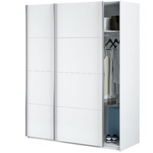 ​Armario ARYA 2 puertas correderas (200x150x60 cm) - Blanco Artik