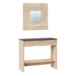Recibidor-Consola HI (79x92x33 cm) - Roble Canadian/Óxido