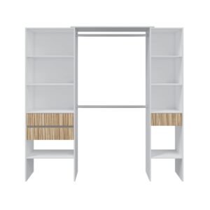​Vestidor TEMPUS con 3 Cajones - Blanco Artik/Natur