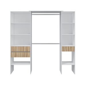​Vestidor TEMPUS con 3 Cajones - Blanco Artik/Natur
