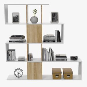 ​Estantería ELFOS PLUS - Blanco Artik/Roble Canadian