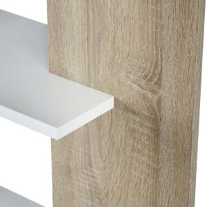 ​Estantería LORAS - Blanco Artik/Roble Canadian