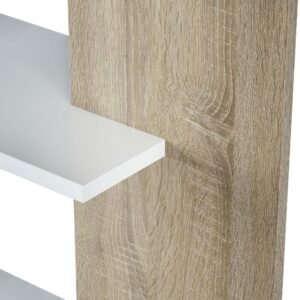 ​Estantería LORAS - Blanco Artik/Roble Canadian