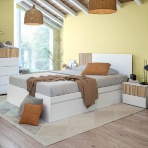 Sinfonier TEMPUS con 5 Cajones - Blanco Artik/Natur