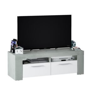 ​Mueble TV URBAN - Cemento/Blanco Artik