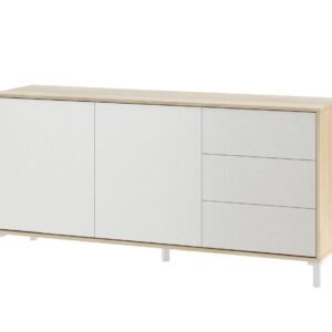 ​Aparador URBAN PLUS 2 Puertas + 3 Cajones - Roble Canadian/Blanco Artik