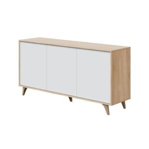 ​Aparador RELAX PLUS 3 Puertas - Roble Canadian/Blanco Artik
