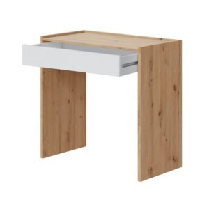 ​Mesa Escritorio JUNIOR con Cajón - Roble Nodi/Blanco Artik