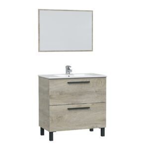 AIR Mueble 80 2C + Espejo + Lavabo (80x80x45 cm)