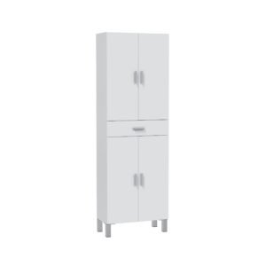 ​ARUBA Columna Baño 4P + 1C (182x60x29 cm) – Blanco Brillo