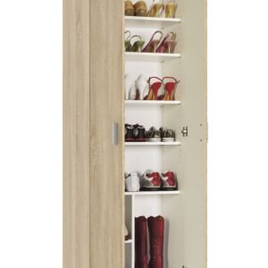 ​USE Armario 2 Puertas con Estantes Roble Canadian 180x58,5x37 cm