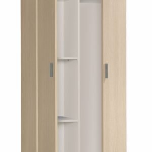 ​USE Armario 2 Puertas Escobero Roble 180x73x37 cm