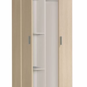 ​USE Armario 2 Puertas Escobero Roble 180x73x37 cm