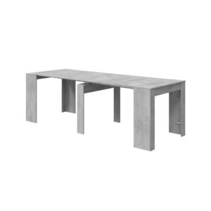 ​FUNZIONALE Consola Comedor 90x50-237 Extensible Cemento