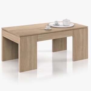 ​FLOW Mesa Centro Elevable Roble Canadian