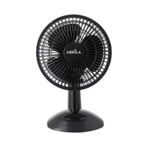 Ventilador Sobremesa Pizarro Mini Negro 2vel 20w  Orientable 27x20x15cm