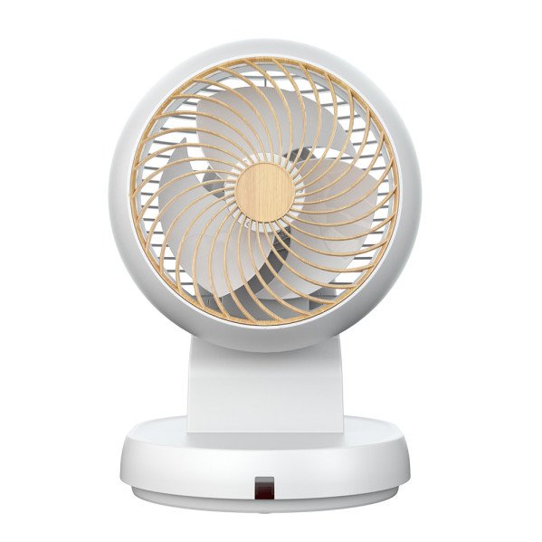 Ventilador de sobremesa con oscilación 3D Urbel Blanco/Haya 30W - Imagen 3