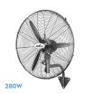Ventilador Pared Indust.borrasca Negro 3velocidades 280w 3 Aspas Fijo Y Rotatorio 90x81x30cm - Imagen 2