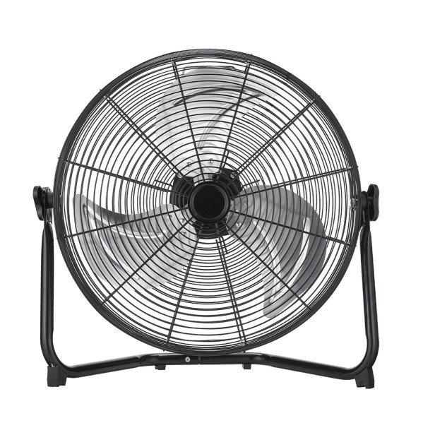 Ventilador De Pie Tolon Negro 3 Vel.85w 6aspas Remoto Temporizador 3modos De Aire Regx50x43 Cm