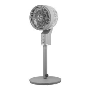 Ventilador De Pie Montenegro Negro/haya 40w 3velocidades 3aspas Fijo Y Rotat.91,5x32x30,5cm