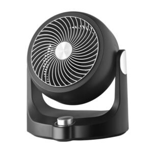 Ventilador De Pie Rodium Blanco 3vel 45w Regx43x40cm Oscilante 5asp.tactil C/remoto Y temporizador