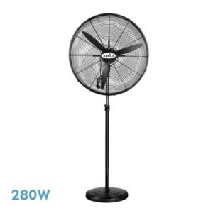 Ventilador Industrial Poniente 180w Negro 64d 3 Velocidades 67,5x75x41 Cm Orientable