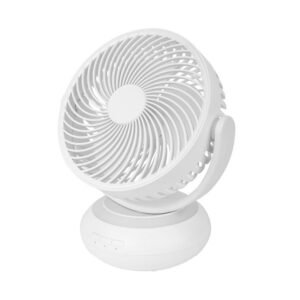 Ventilador Sobremesa Pizarro Pequeño Negro 2velocidades 25w Orientable Fijo Y Rotatorio 36x27x17cm