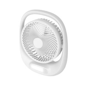 Ventilador Sobremesa Pizarro Mini Negro 2vel 20w  Orientable 27x20x15cm