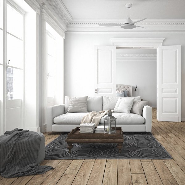Ventilador Dc Blanco Yael 72w 3000-4000-6000k 122d 7200lm 3 Aspas, Remoto+temporizador+memoria - Imagen 3
