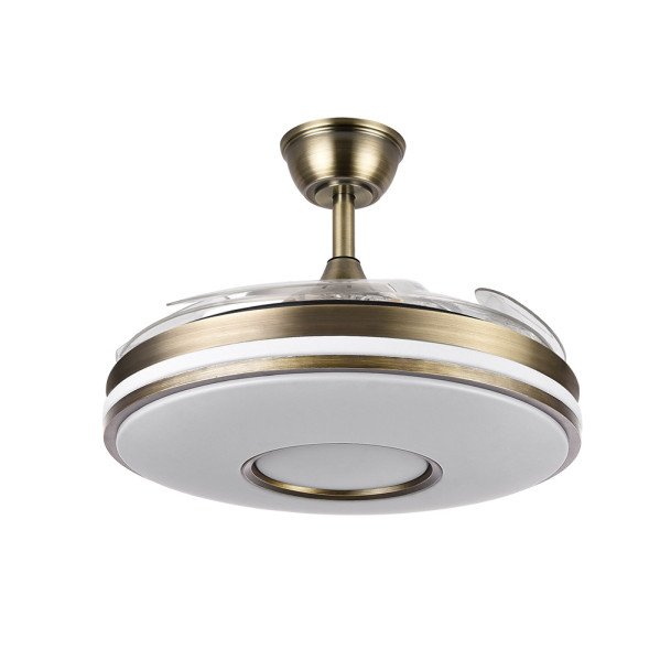 Ventilador Dani 59w 6980lm Cuero 4 Aspas Desplegables 107d 3000-4000-6000k Remoto, Reg.Intensidad, Memor. Y Tempor. 24 - Imagen 3