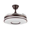 Ventilador Dc Dani 59w 6980lm Marron 4 Aspas desp.107d 3000-4000-6000k Remoto, Reg.intensidad, Memoria Y Temporizador - Imagen 4