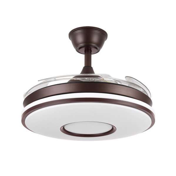Ventilador Dc Dani 59w 6980lm Marron 4 Aspas desp.107d 3000-4000-6000k Remoto, Reg.intensidad, Memoria Y Temporizador - Imagen 3