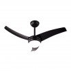 Ventilador 2xe27 Dc Kusi Negro 3 Asp.6 Veloc. 35/47,5x107d C/remoto Y Temporizador - Imagen 4