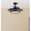 Ventilador Dc Nalon 48w Negro/madera oscura 3aspas 91d 4800lm 3000-4500-6000k Remoto+memoria+temporizador - Imagen 6