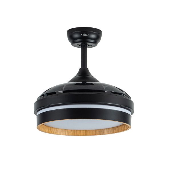Ventilador Dc Nalon 48w Negro/madera oscura 3aspas 91d 4800lm 3000-4500-6000k Remoto+memoria+temporizador - Imagen 3