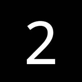 Contador con el número 2