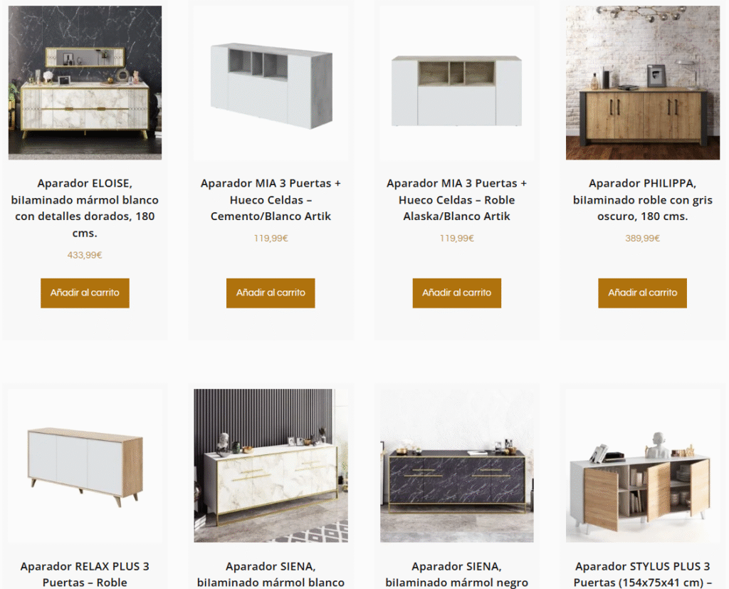 Cómo elegir muebles online en la tienda de Decoespacio