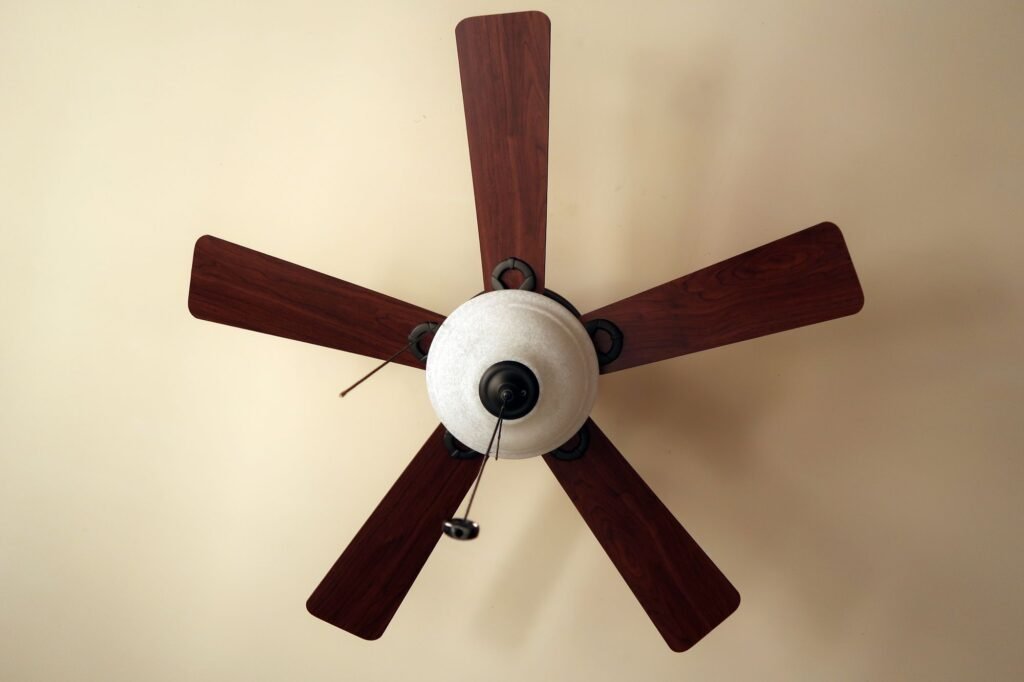 ventilador de techo de madera