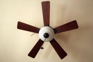 ventilador de techo de madera